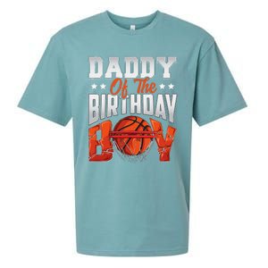 Daddy Basketball Birthday Boy Family Baller Bday Party Sueded Cloud Jersey T-Shirt