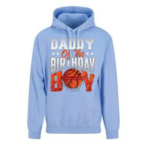 Daddy Basketball Birthday Boy Family Baller Bday Party Unisex Surf Hoodie