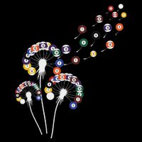 Dandelion Billiard Ball For Billiard Player Billiards Flat Bill Trucker Hat