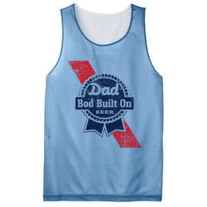 Dad Bod Built On Beer Funny Beer Mesh Reversible Basketball Jersey Tank