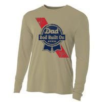 Dad Bod Built On Beer Funny Beer Cooling Performance Long Sleeve Crew