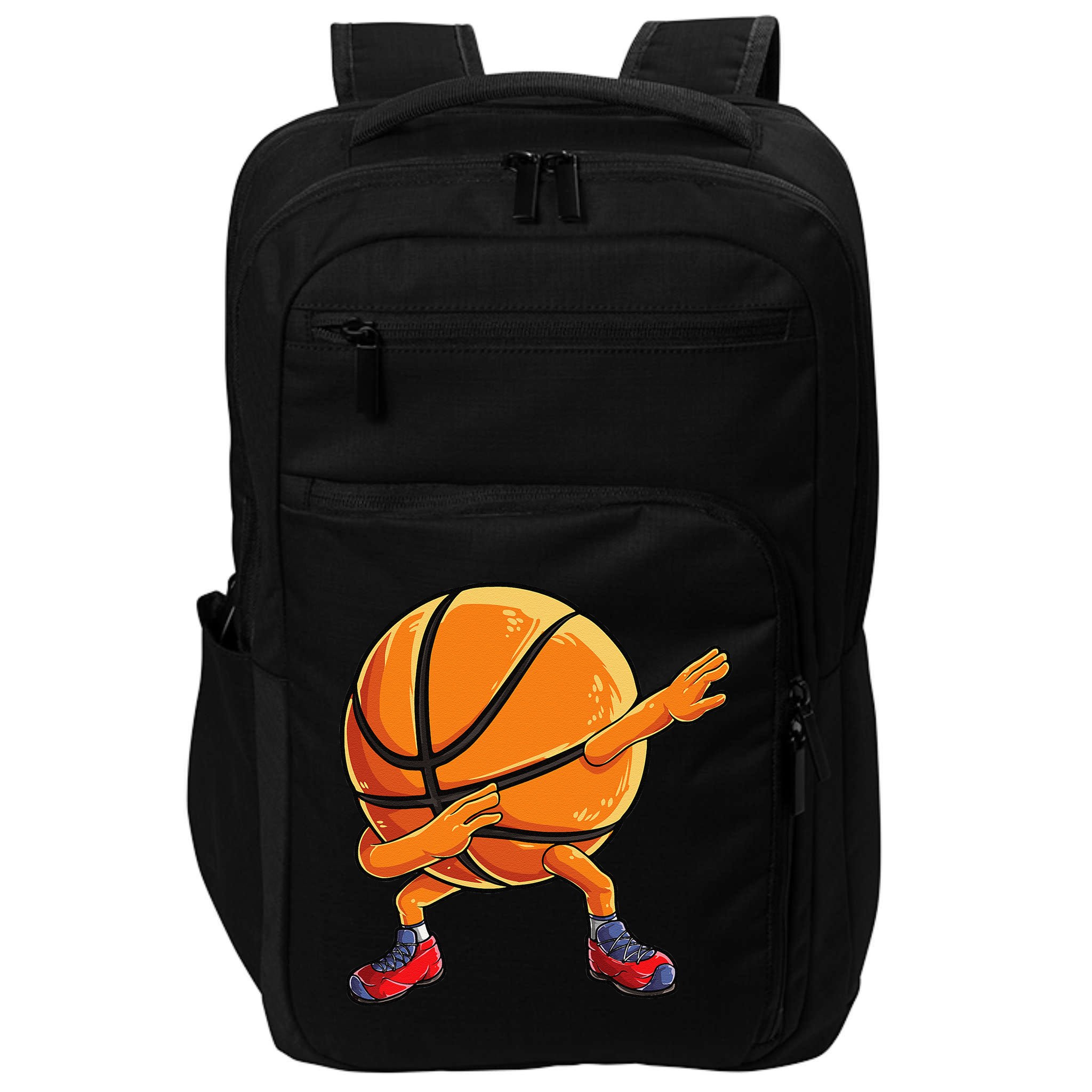 Dabbing Basketball Ball Funny Sports Player Impact Tech Backpack