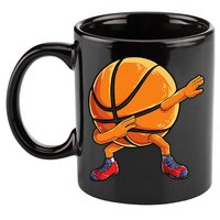 Dabbing Basketball Ball Funny Sports Player 11oz C Handle Ceramic Mug