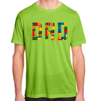 Dad Brick Builder Funny Blocks Master Builder Adult ChromaSoft Performance T-Shirt