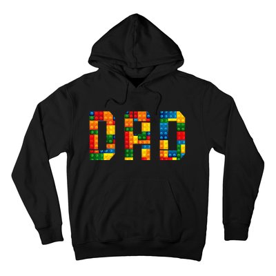 Dad Brick Builder Funny Blocks Master Builder Hoodie