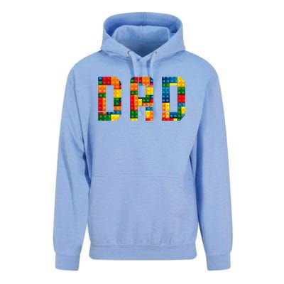 Dad Brick Builder Funny Blocks Master Builder Unisex Surf Hoodie