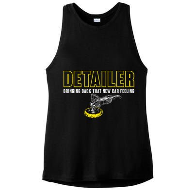 Detailer Bringing Back That New Car Feeling Auto Detailing Ladies PosiCharge Tri-Blend Wicking Tank