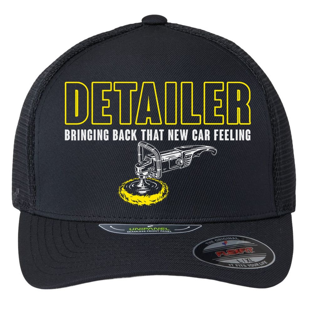 Detailer Bringing Back That New Car Feeling Auto Detailing Flexfit Unipanel Trucker Cap