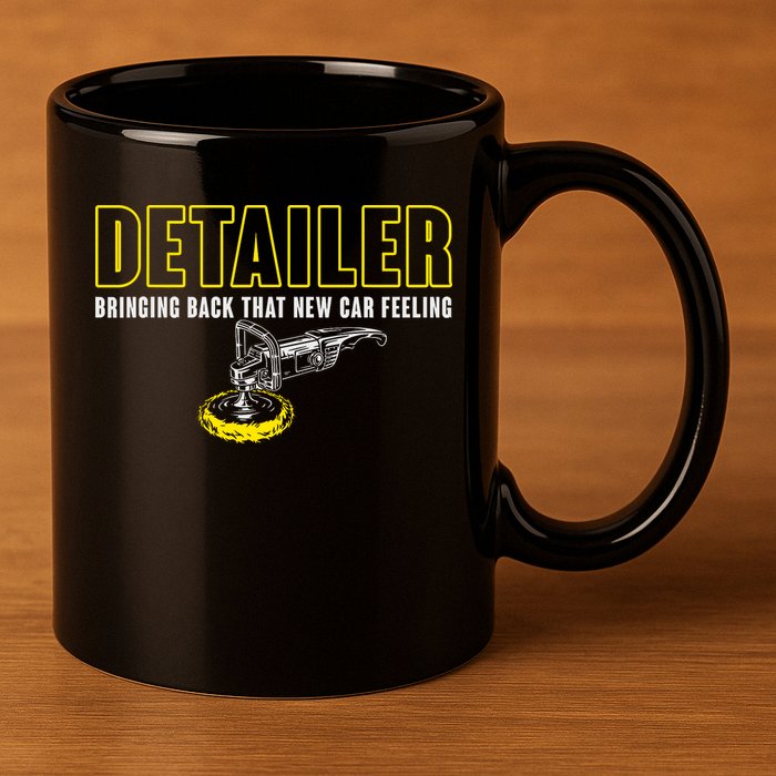 Detailer Bringing Back That New Car Feeling Auto Detailing 11oz C Handle Ceramic Mug