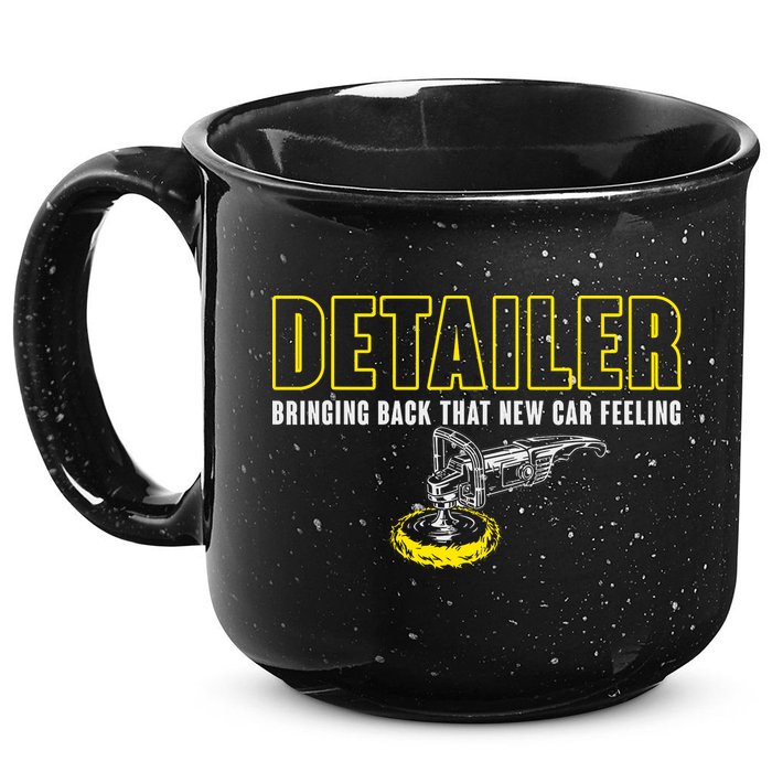 Detailer Bringing Back That New Car Feeling Auto Detailing 15oz Campfire Ceramic Mug
