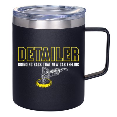 Detailer Bringing Back That New Car Feeling Auto Detailing 12oz Stainless Steel Coffee Mug