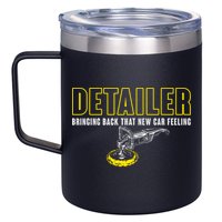 Detailer Bringing Back That New Car Feeling Auto Detailing 12oz Stainless Steel Coffee Mug