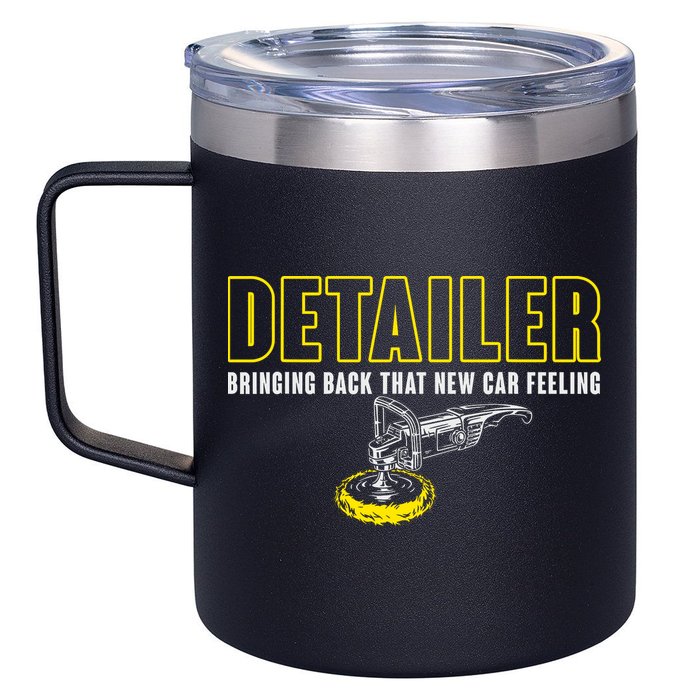Detailer Bringing Back That New Car Feeling Auto Detailing 12oz Stainless Steel Coffee Mug
