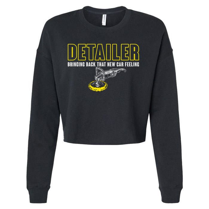 Detailer Bringing Back That New Car Feeling Auto Detailing Cropped Pullover Crew