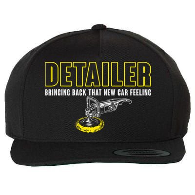 Detailer Bringing Back That New Car Feeling Auto Detailing Wool Snapback Cap