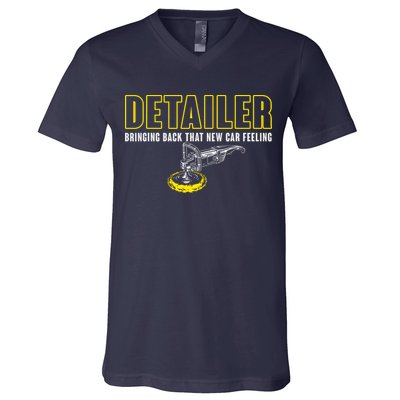 Detailer Bringing Back That New Car Feeling Auto Detailing V-Neck T-Shirt