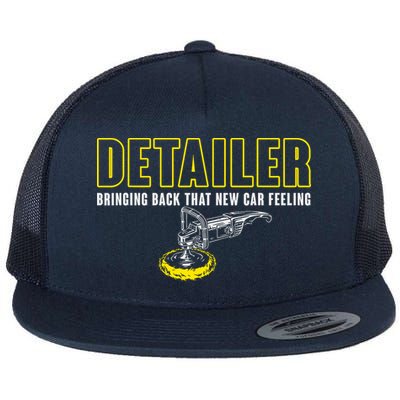 Detailer Bringing Back That New Car Feeling Auto Detailing Flat Bill Trucker Hat