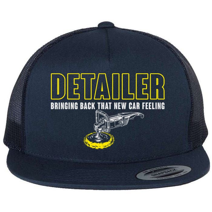 Detailer Bringing Back That New Car Feeling Auto Detailing Flat Bill Trucker Hat
