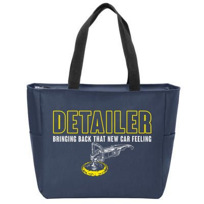 Detailer Bringing Back That New Car Feeling Auto Detailing Zip Tote Bag