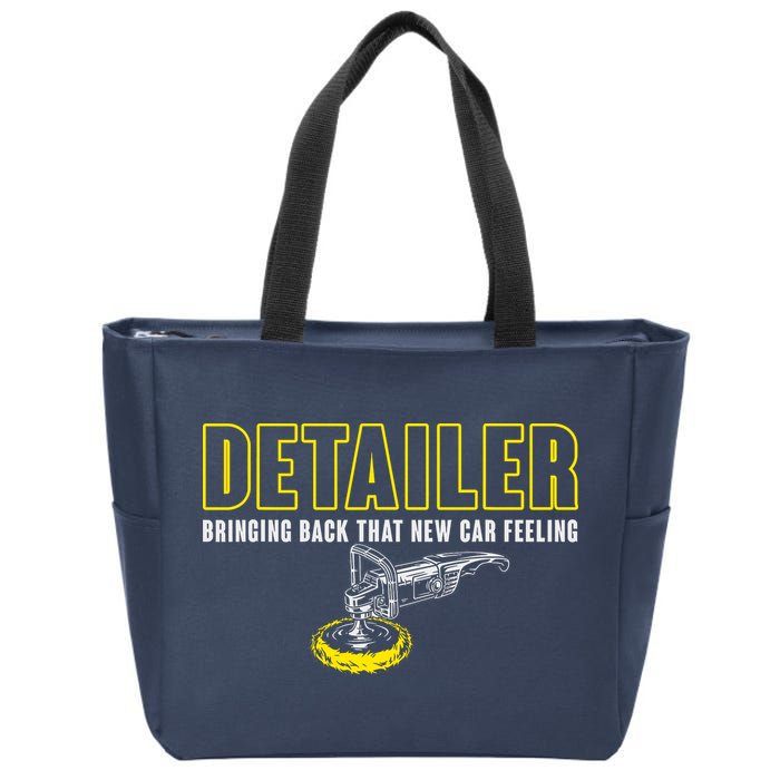 Detailer Bringing Back That New Car Feeling Auto Detailing Zip Tote Bag