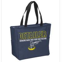 Detailer Bringing Back That New Car Feeling Auto Detailing Zip Tote Bag
