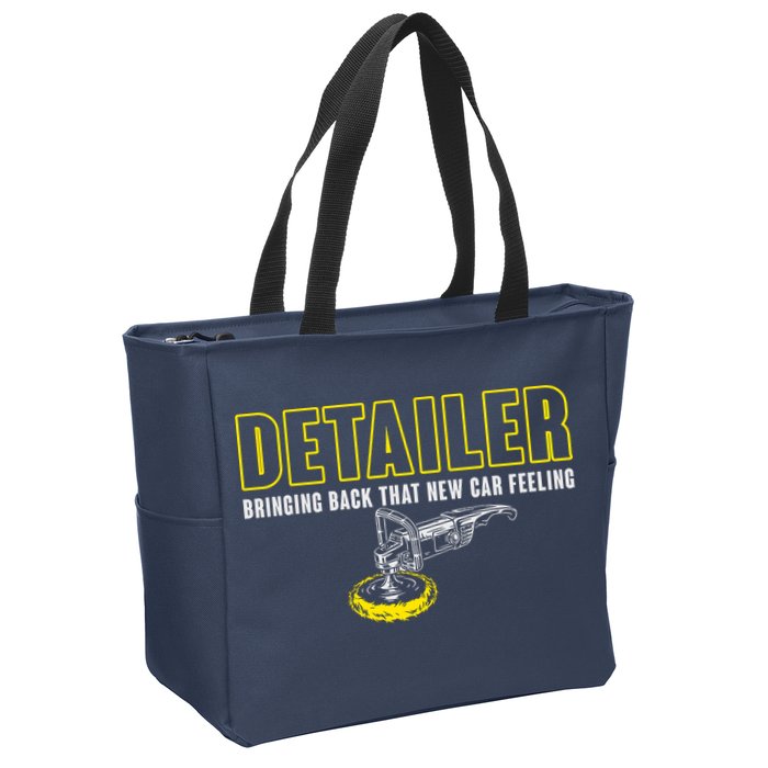 Detailer Bringing Back That New Car Feeling Auto Detailing Zip Tote Bag