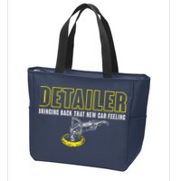 Detailer Bringing Back That New Car Feeling Auto Detailing Zip Tote Bag
