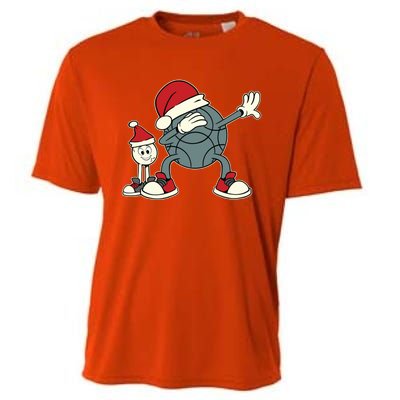 Dabbing Bocce Ball With Jack For Christmas Bocce Ball Cool Gift Cooling Performance Crew T-Shirt