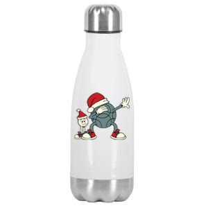 Dabbing Bocce Ball With Jack For Christmas Bocce Ball Cool Gift Stainless Steel Insulated Water Bottle