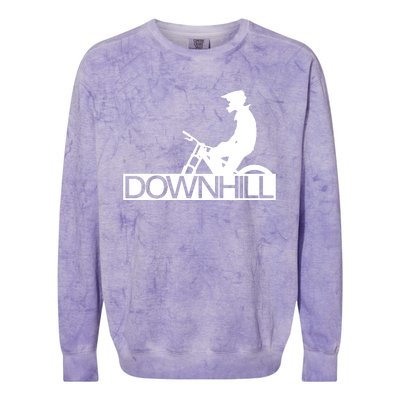 Downhill Bike Bicycle Downhill Colorblast Crewneck Sweatshirt