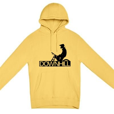 Downhill Bike Bicycle Downhill Premium Pullover Hoodie