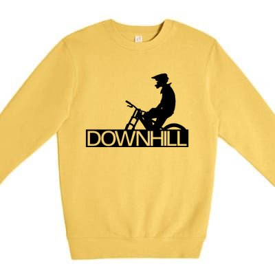 Downhill Bike Bicycle Downhill Premium Crewneck Sweatshirt