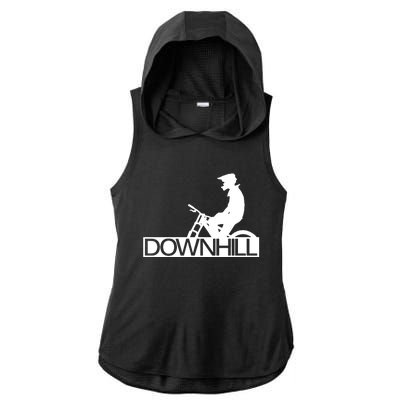 Downhill Bike Bicycle Downhill Ladies PosiCharge Tri-Blend Wicking Draft Hoodie Tank