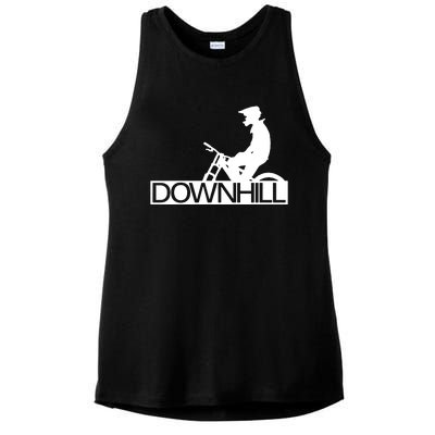 Downhill Bike Bicycle Downhill Ladies PosiCharge Tri-Blend Wicking Tank