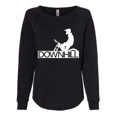 Downhill Bike Bicycle Downhill Womens California Wash Sweatshirt