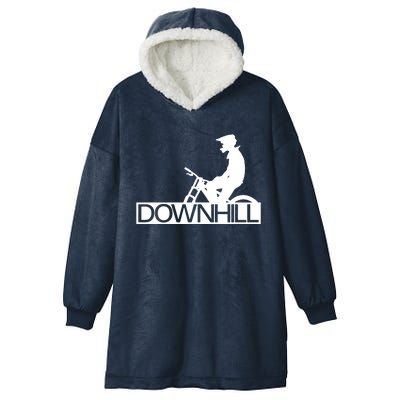 Downhill Bike Bicycle Downhill Hooded Wearable Blanket