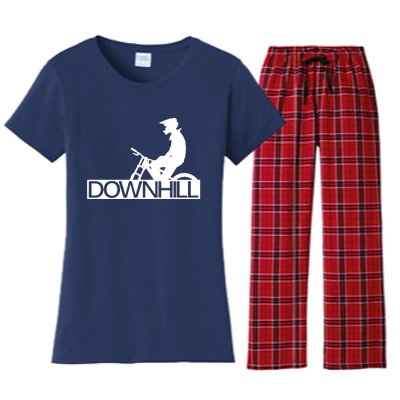 Downhill Bike Bicycle Downhill Women's Flannel Pajama Set