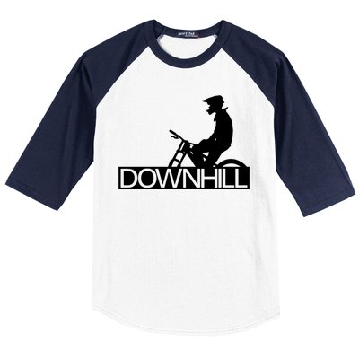 Downhill Bike Bicycle Downhill Baseball Sleeve Shirt