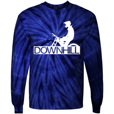 Downhill Bike Bicycle Downhill Tie-Dye Long Sleeve Shirt