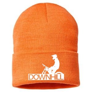 Downhill Bike Bicycle Downhill Sustainable Knit Beanie