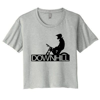 Downhill Bike Bicycle Downhill Women's Crop Top Tee