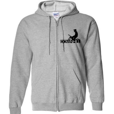 Downhill Bike Bicycle Downhill Full Zip Hoodie