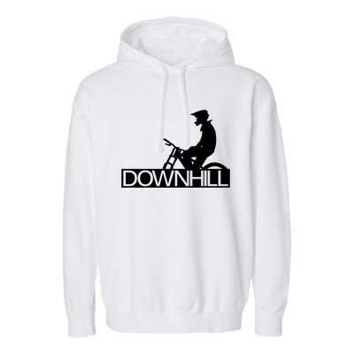 Downhill Bike Bicycle Downhill Garment-Dyed Fleece Hoodie