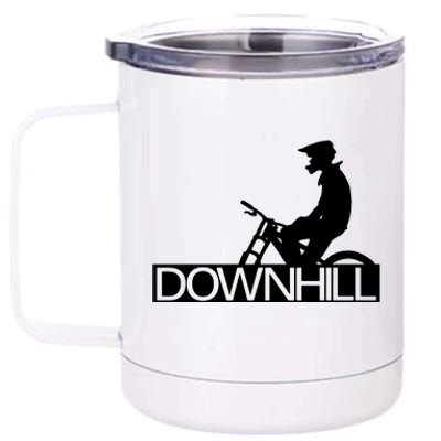 Downhill Bike Bicycle Downhill 12 oz Stainless Steel Tumbler Cup