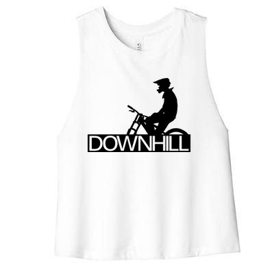 Downhill Bike Bicycle Downhill Women's Racerback Cropped Tank