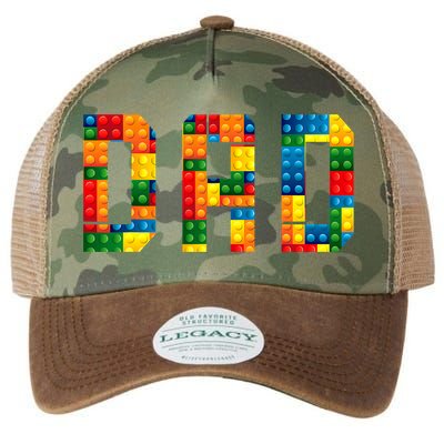 Dad Brick Builder Funny Blocks Master Builder Legacy Tie Dye Trucker Hat