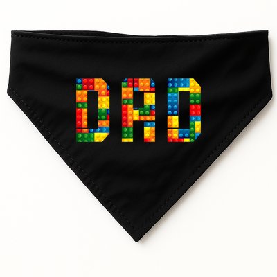 Dad Brick Builder Funny Blocks Master Builder USA-Made Doggie Bandana
