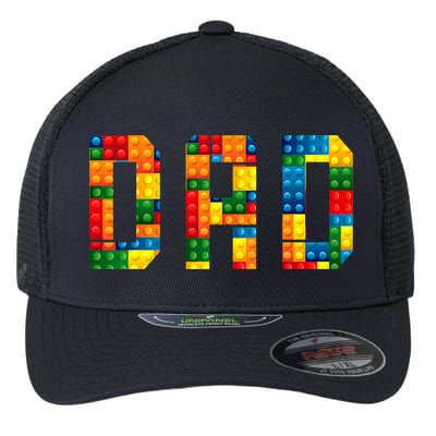 Dad Brick Builder Funny Blocks Master Builder Flexfit Unipanel Trucker Cap