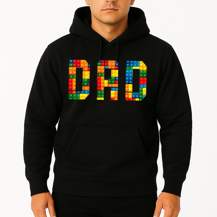 Dad Brick Builder Funny Blocks Master Builder Hoodie