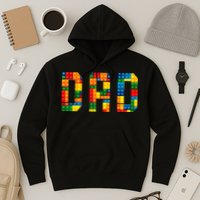 Dad Brick Builder Funny Blocks Master Builder Hoodie